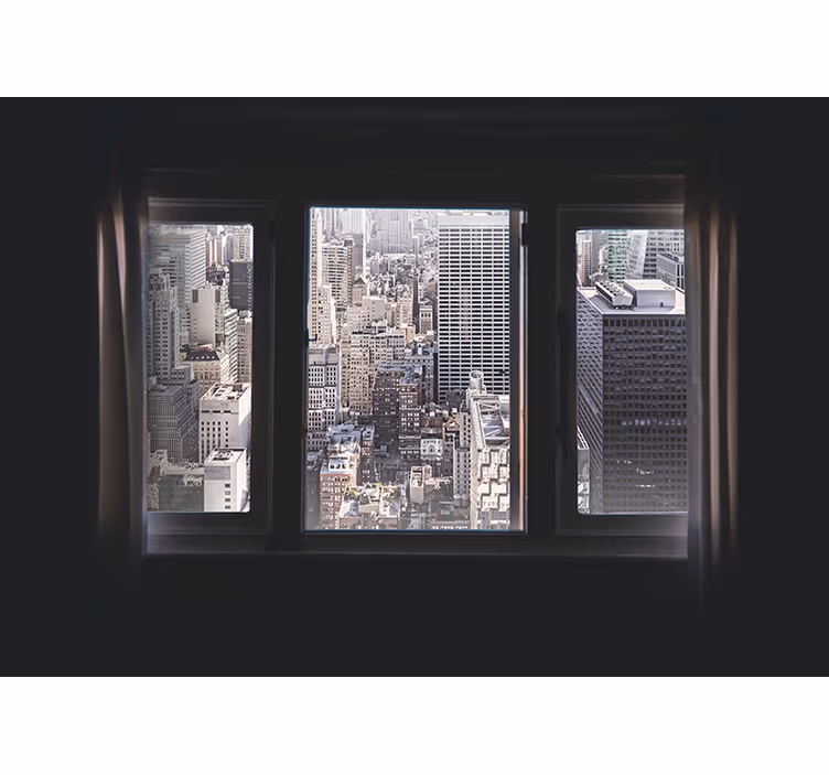 Zobrazení okna fototapeta new york - TenStickers