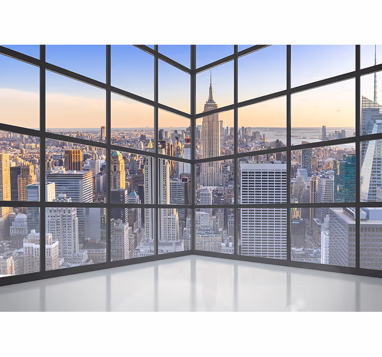 3d okno new york fototapeta - TenStickers