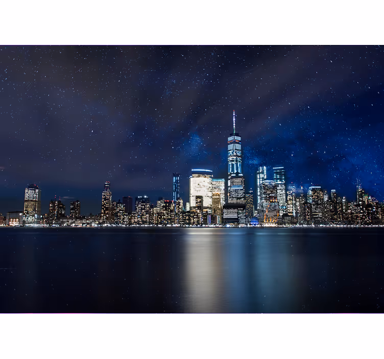Hvězdná noc nad fototapeta new york - TenStickers
