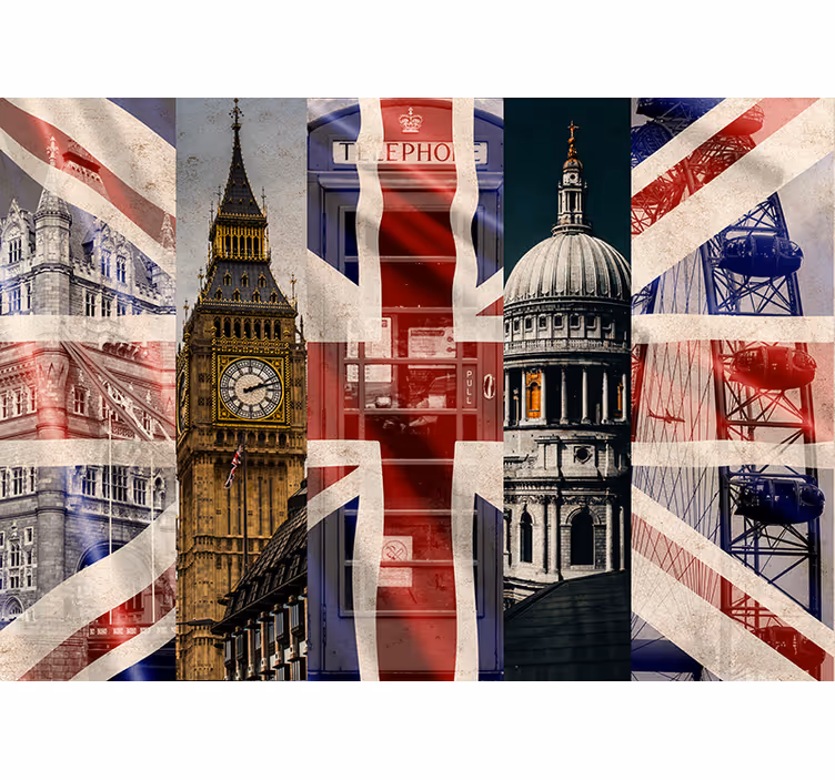Fototapeta union jack london - TenStickers