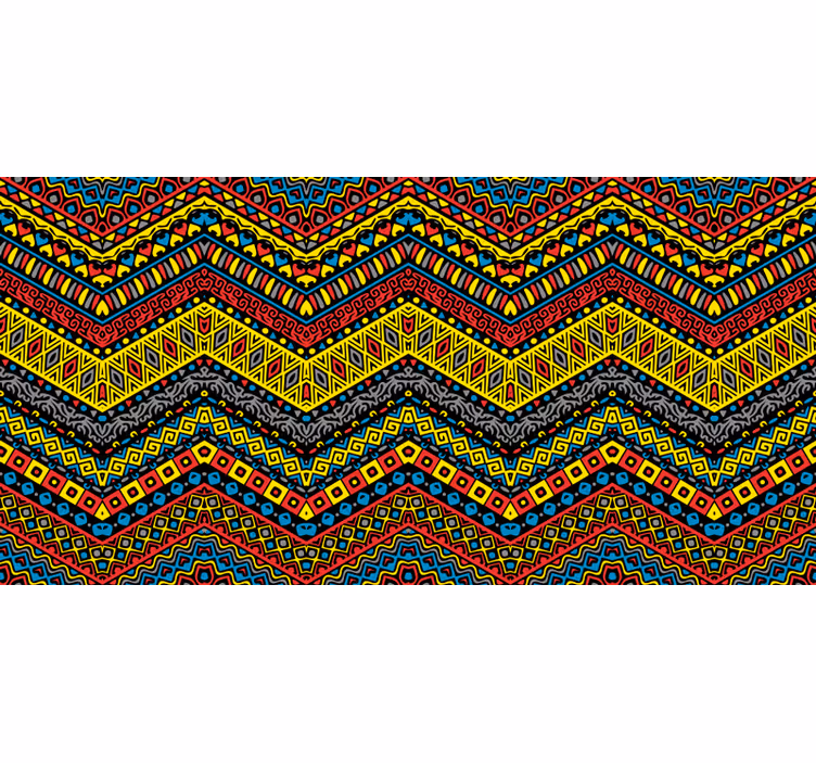 Africký styl fototapeta barevné kmenové vzory - TenStickers