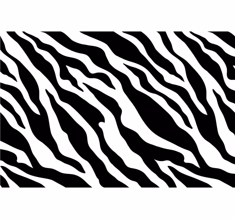 Africký styl fototapeta zebří vzor černobílý - TenStickers