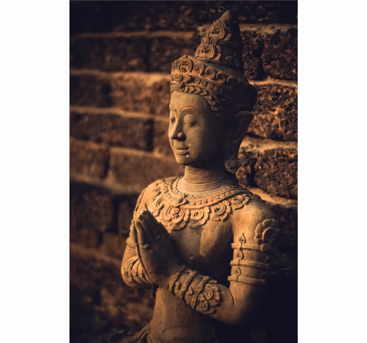 Buddha fototapeta s figurkou buddhy - TenStickers