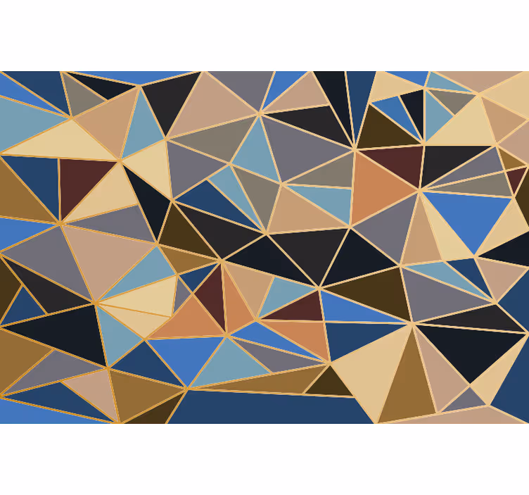 Kuchyňská fototapeta geometrická barevná mozaika - TenStickers