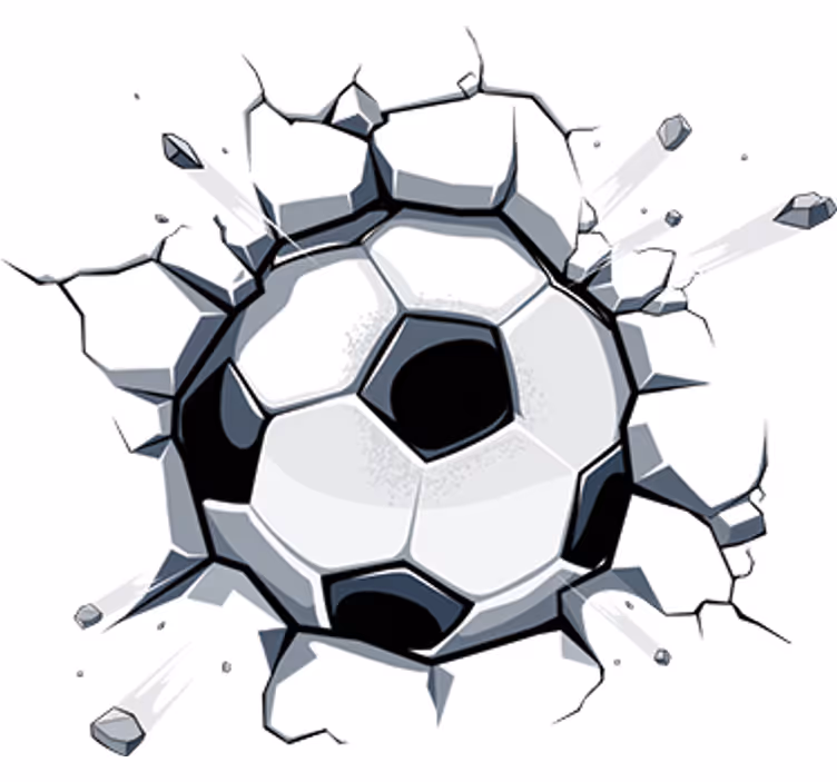 Bílá fototapeta 3d dětský fotbal - TenStickers