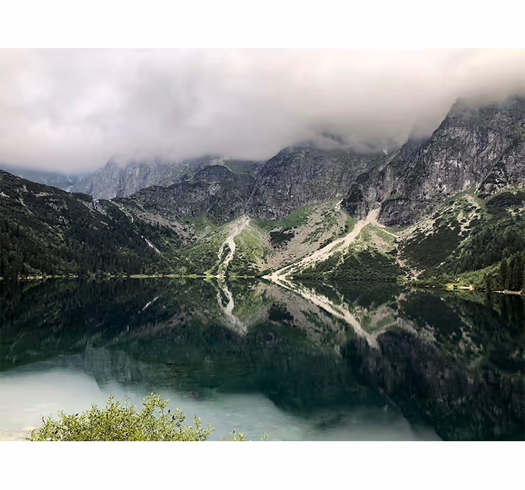 Zelená fototapeta jezero morskie oko - TenStickers