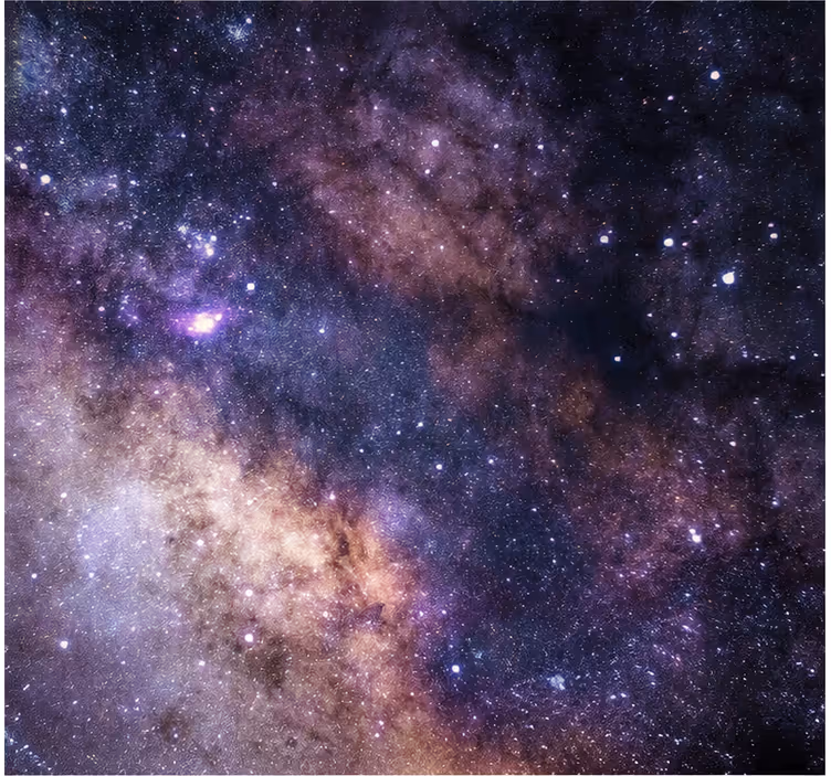 Nebe foto tapeta hvězdná noc - TenStickers