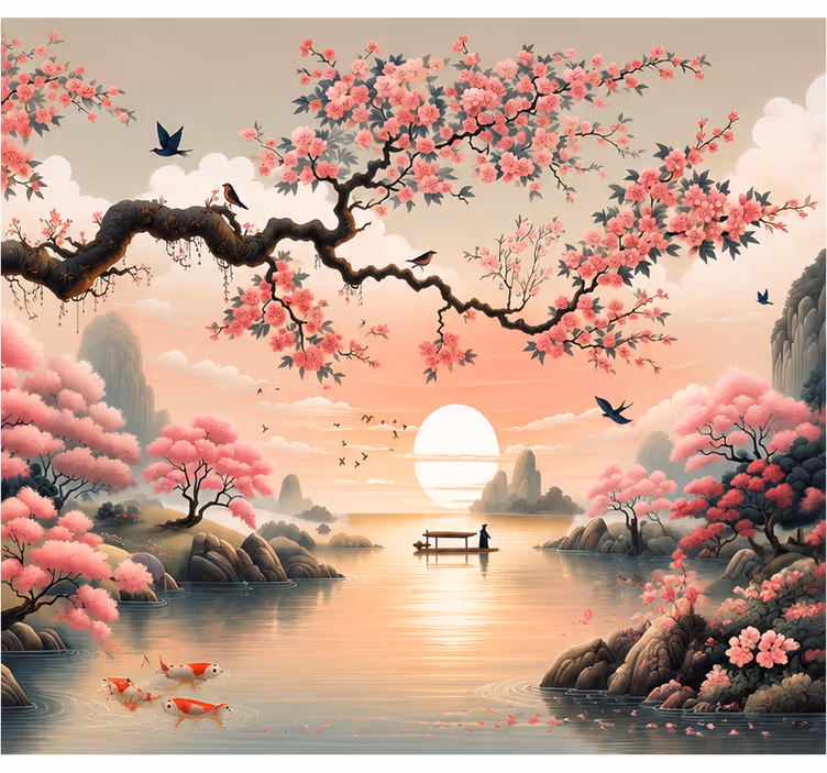 Fototapeta města a země japonsko - TenStickers