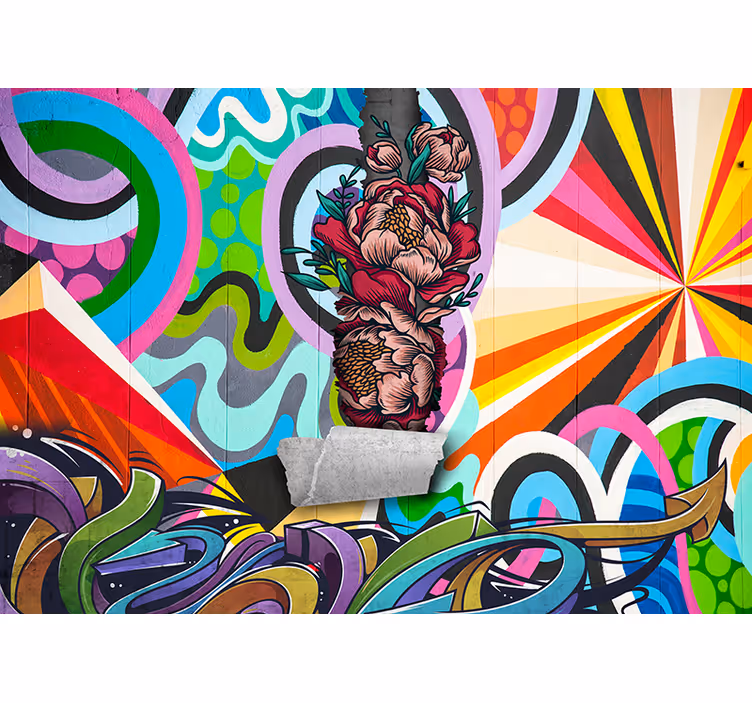 Graffiti městské umění fototapeta - TenStickers