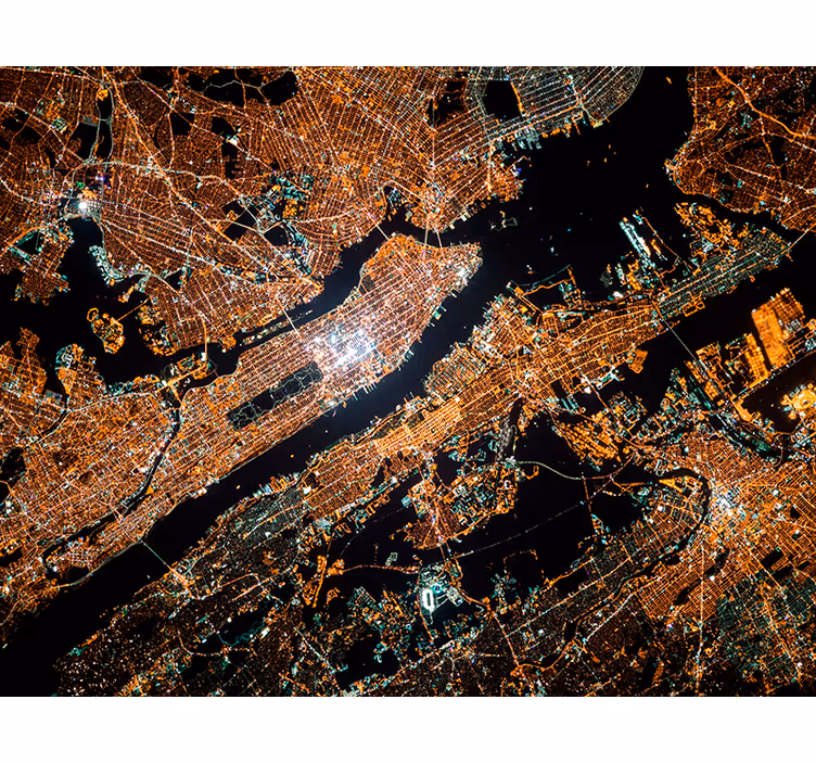 Manhattan z fototapeta na new yorkské zdi - TenStickers