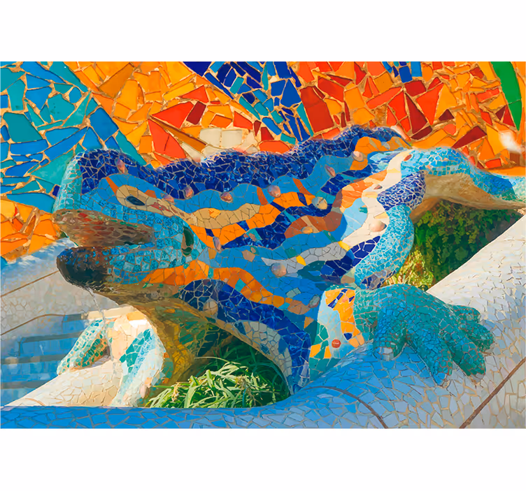 Parc güell městské zdi fototapeta - TenStickers