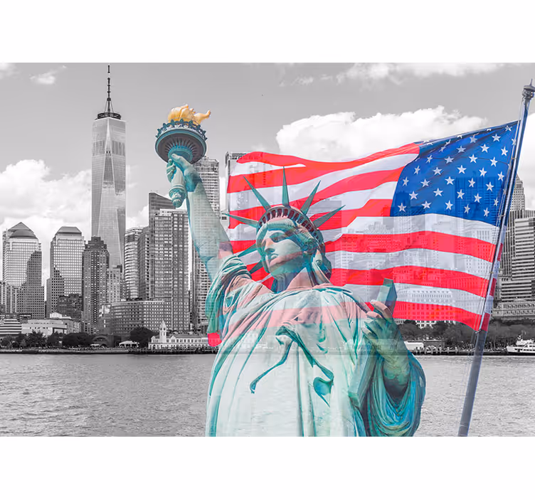 New york socha svobody new york fototapeta - TenStickers