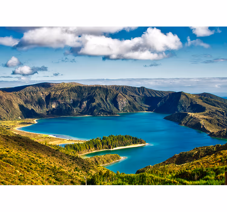Jezero ohně jezero fototapeta - TenStickers