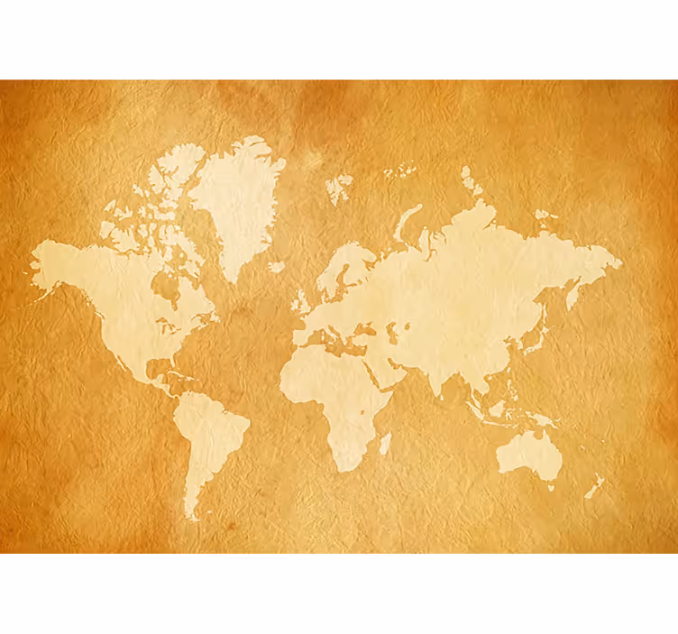 Fototapeta vinobraní mapa světa - TenStickers