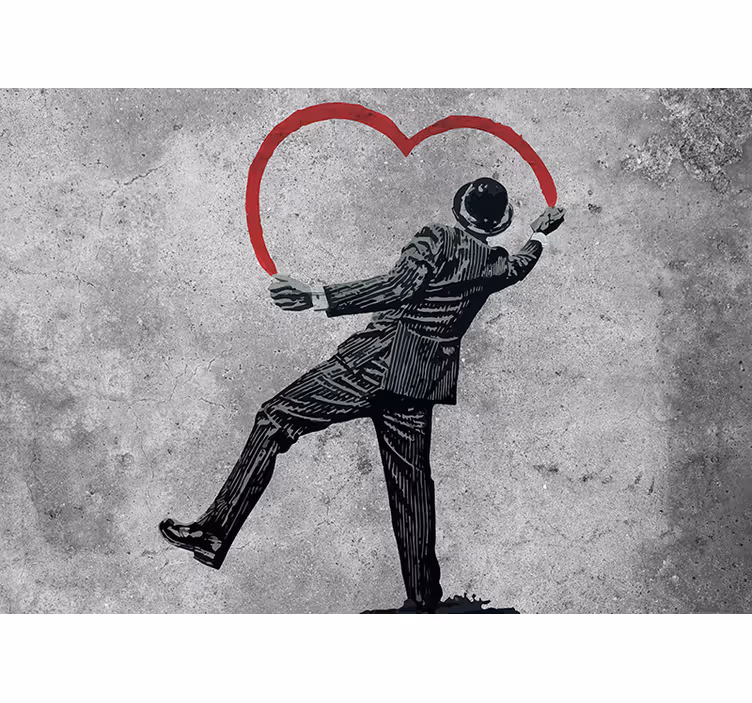 Nástěnné graffiti na zdi umění fototapeta - TenStickers