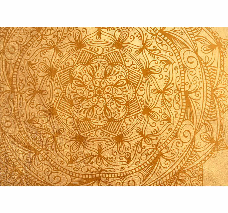 Ohromující zlatý mandala fotomural - TenStickers