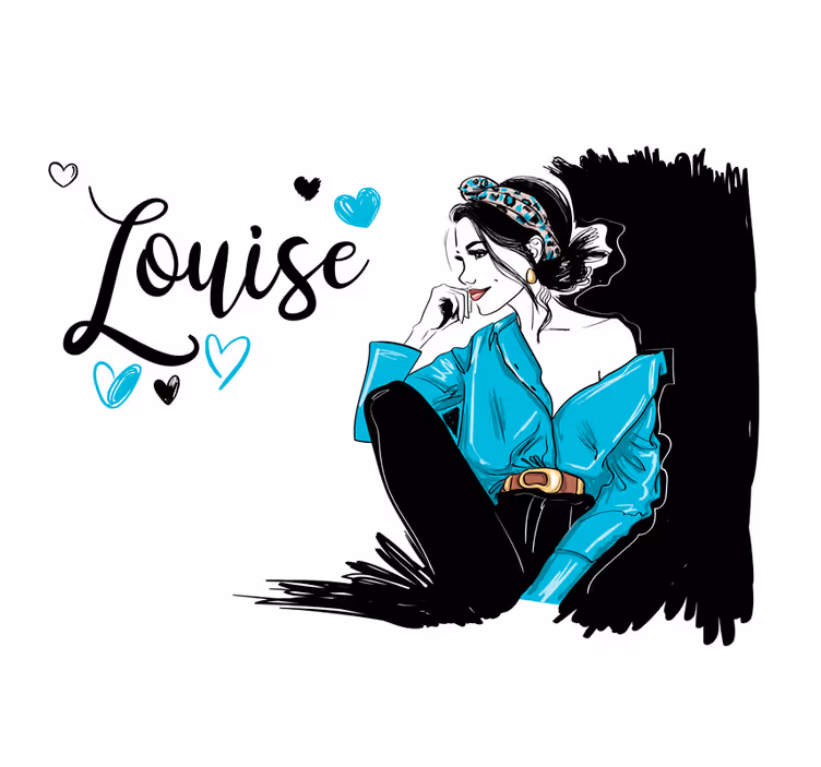 Fototapeta fráze stylová žena ilustrace - TenStickers