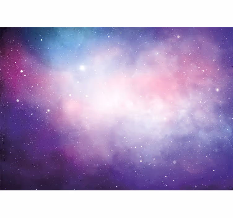 Fototapeta růžové a fialové scény galaxie - TenStickers