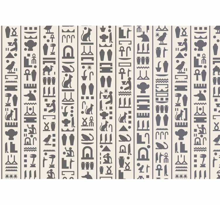 Fototapeta obývací pokoj hieroglyfy - TenStickers