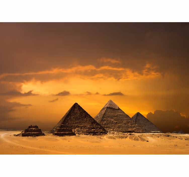 Fototapeta egyptské pyramidy a obloha - TenStickers