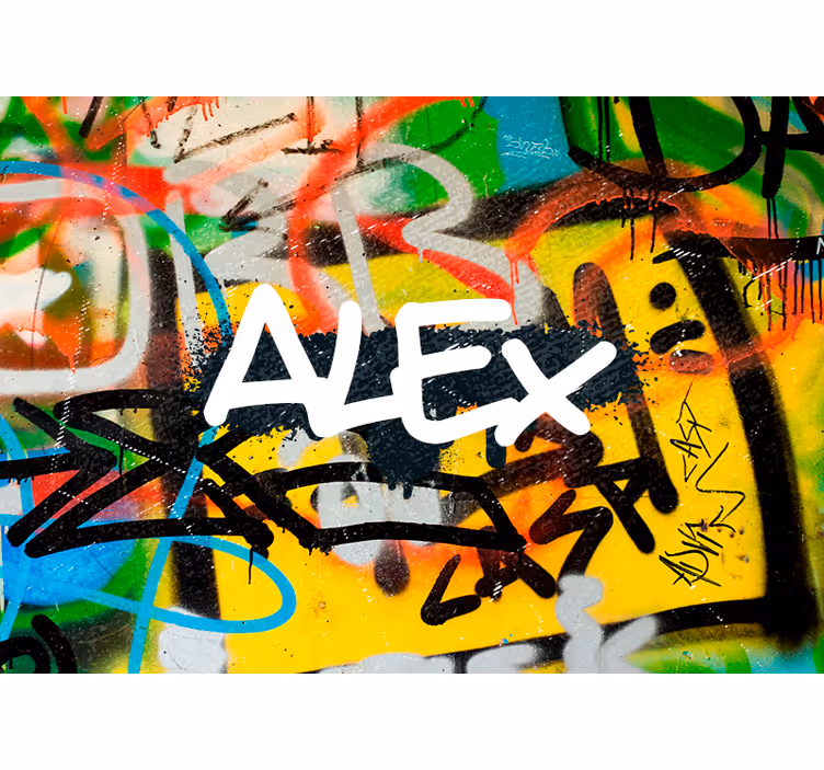 Přizpůsobitelná graffiti cihlová textura fototapeta - TenStickers