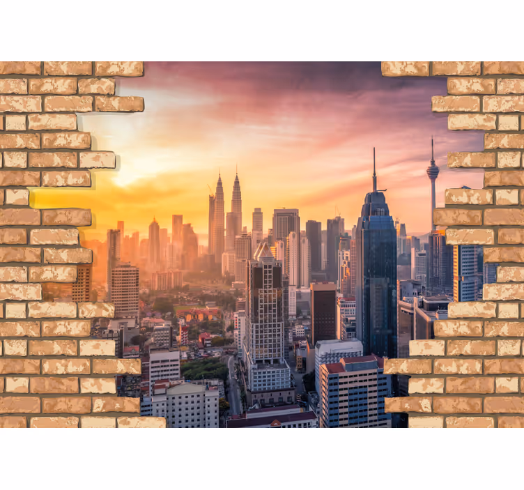 Fototapeta pro město a zemi kuala lumpur panorama - TenStickers