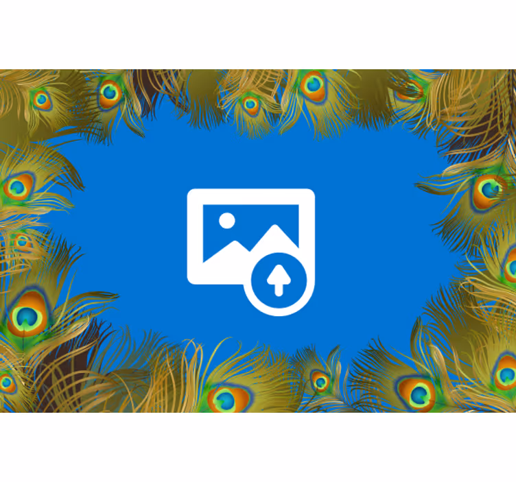 Peří s přizpůsobitelnou fototapetou - TenStickers