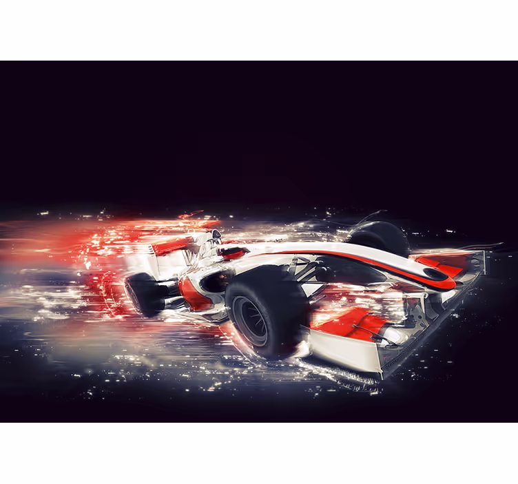 Fototapeta vozidel v pohybu závodních aut - TenStickers