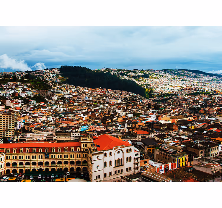 Andský panoramatický výhled Fototapeta pro město a zemi - TenStickers