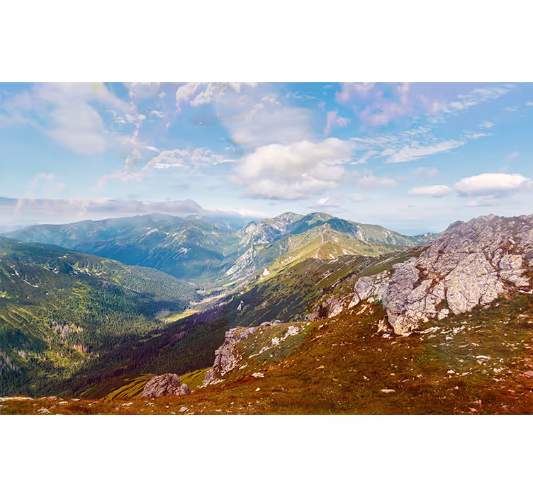 Polská tatra v podzimní horské fototapeta - TenStickers