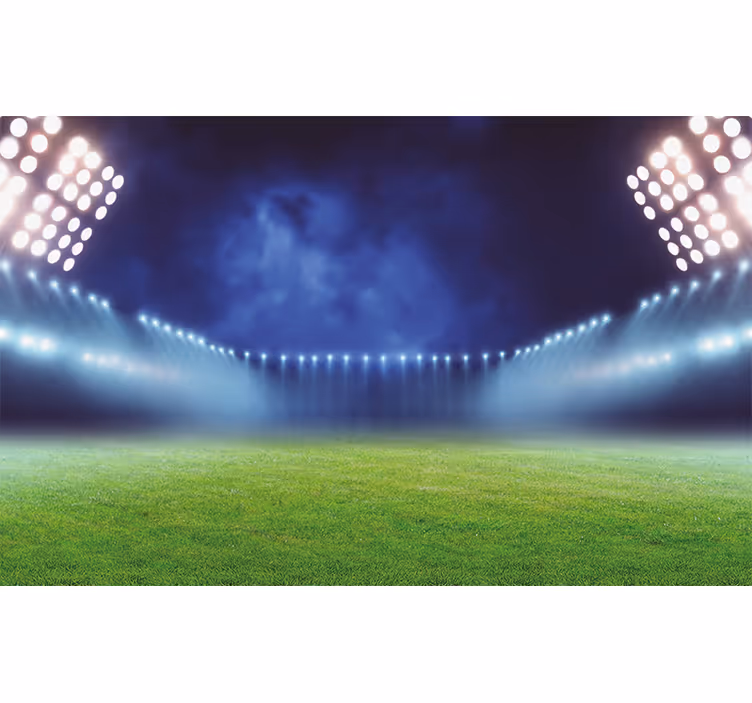 Světla stadionu v noci Fototapeta pro město a zemi - TenStickers