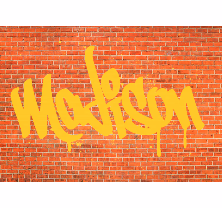 Graffiti fototapeta s textovým uměním - TenStickers
