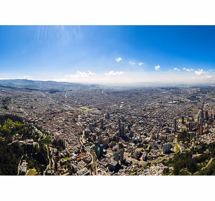 Panoráma města bogoty Fototapeta pro město a zemi - TenStickers