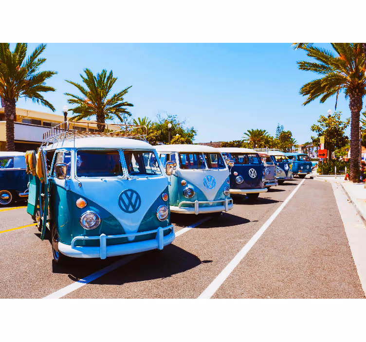 Fototapeta vozidel klasické volkswageny - TenStickers