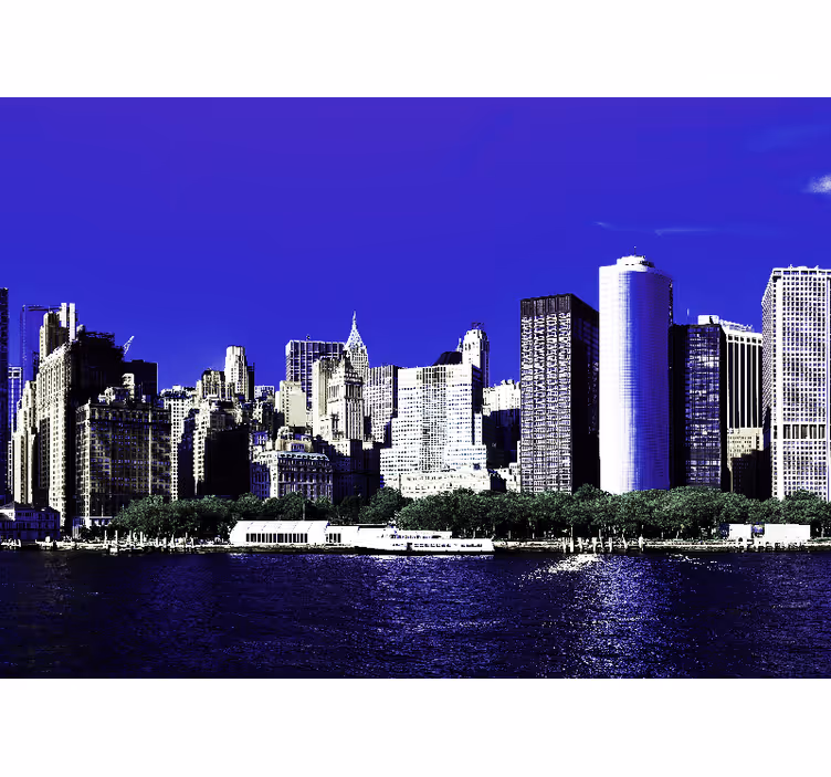 New york fototapeta panorama new yorku - TenStickers
