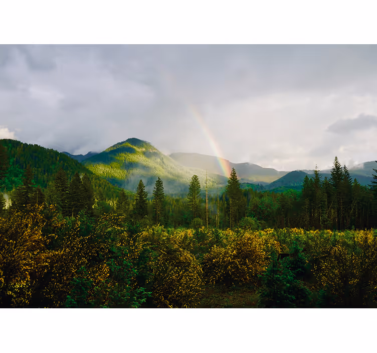 Hornatá krajina Příroda fototapeta - TenStickers