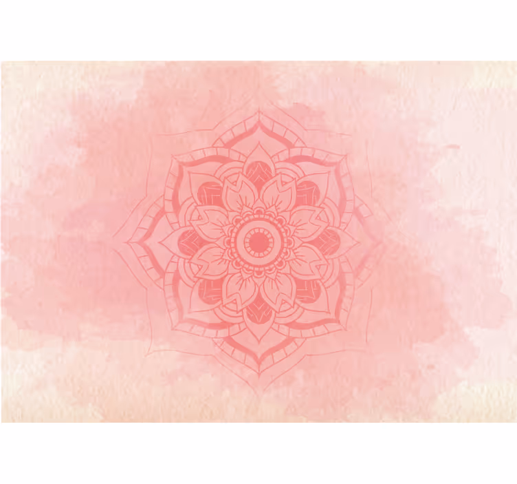Fototapeta mandala lotus růžová - TenStickers