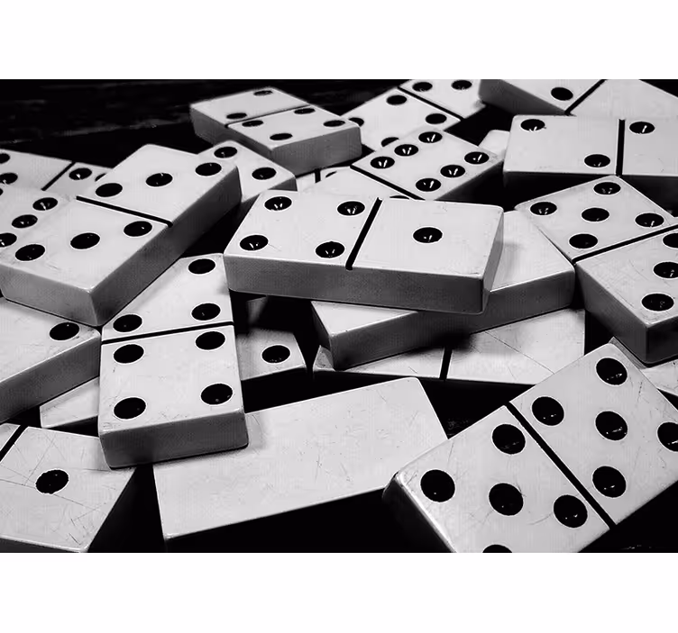 Domino efekt 3d fototapeta - TenStickers