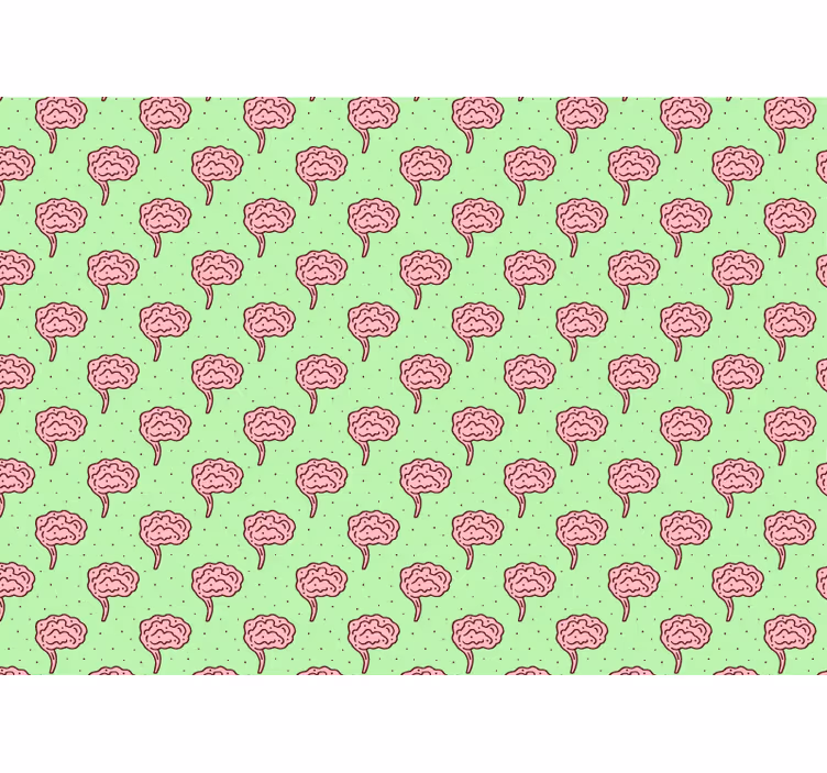 Stylizované květy mozku Fototapeta květina - TenStickers