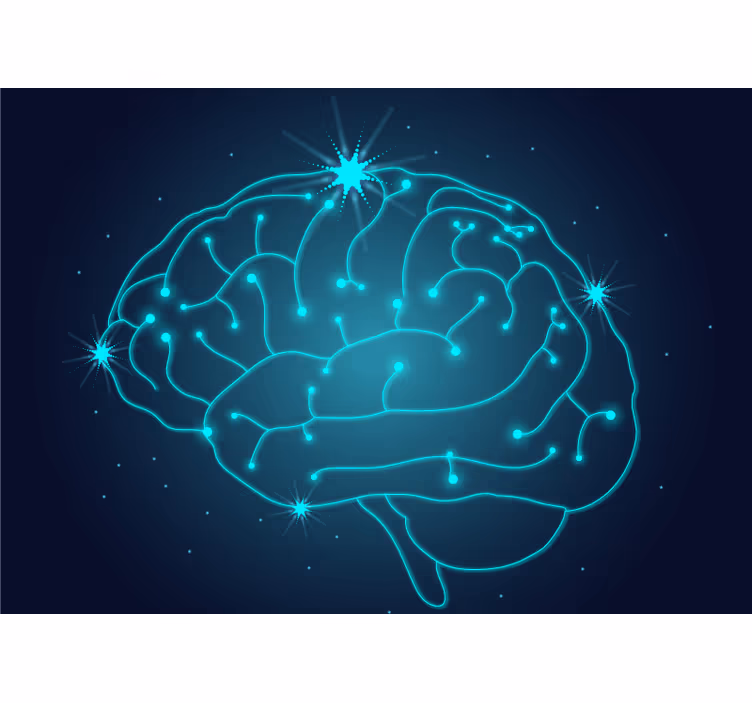 Neurony v mozku moderní fototapeta - TenStickers