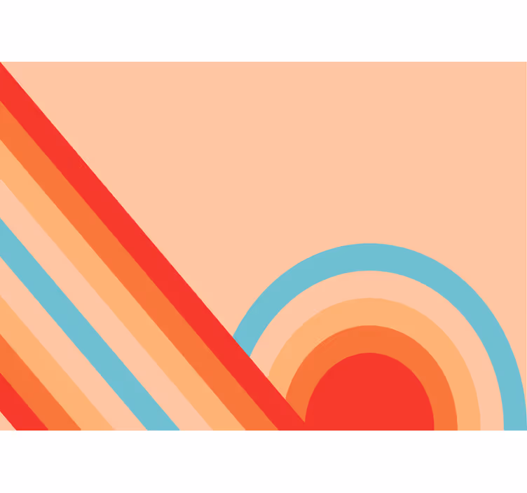 Textury a vzory fototapeta retro geometrické vzory - TenStickers