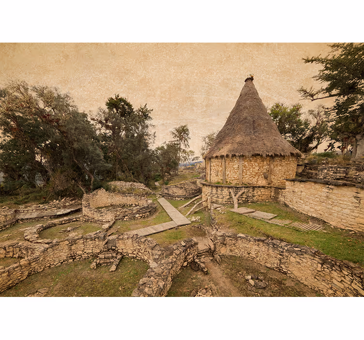 Fototapeta krajina s historickými stavbami - TenStickers