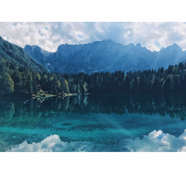 Fototapeta horská ozvěna jezera - TenStickers