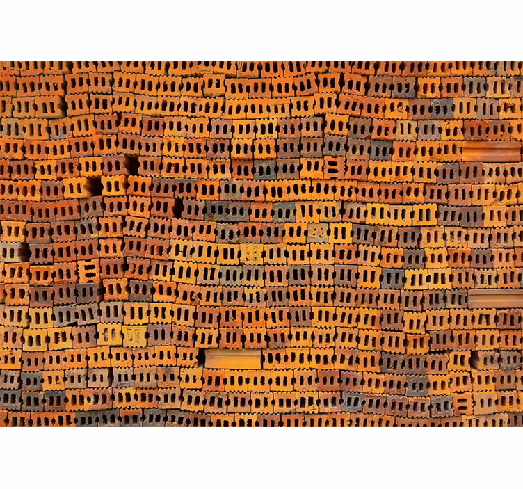 Cihla fototapeta s uspořádáním cihel - TenStickers