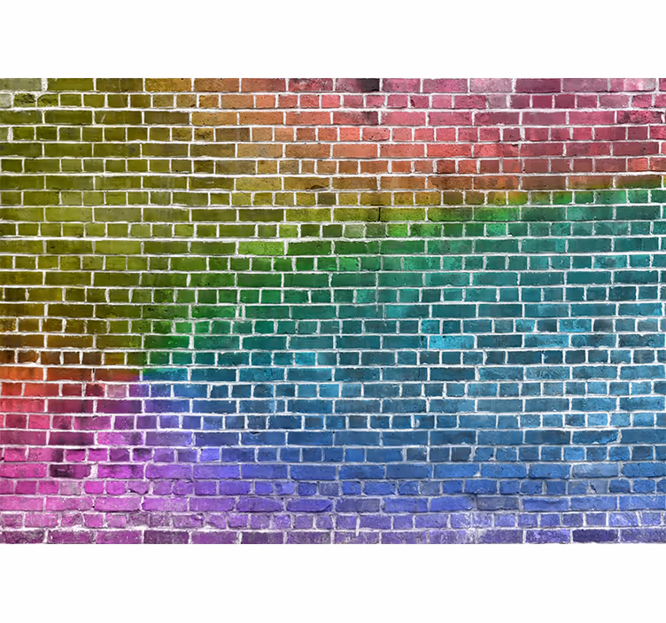 Fototapeta barevné cihly - TenStickers