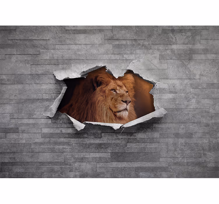 Fototapeta lva s majestátní ilustrací lva - TenStickers