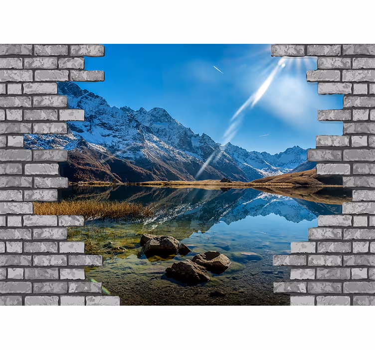 Fototapeta horská ozvěna krajiny - TenStickers