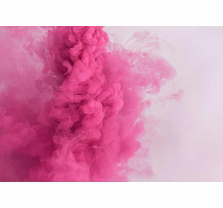 Růžové kouřové efekty fototapeta na zeď - TenStickers