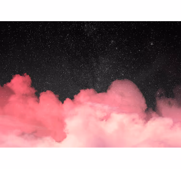 Růžové cloud pozadí manželství fototapeta - TenStickers