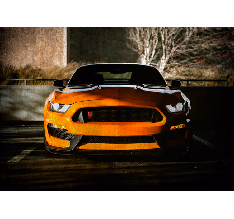 Fototapeta žluté moderní auto - TenStickers